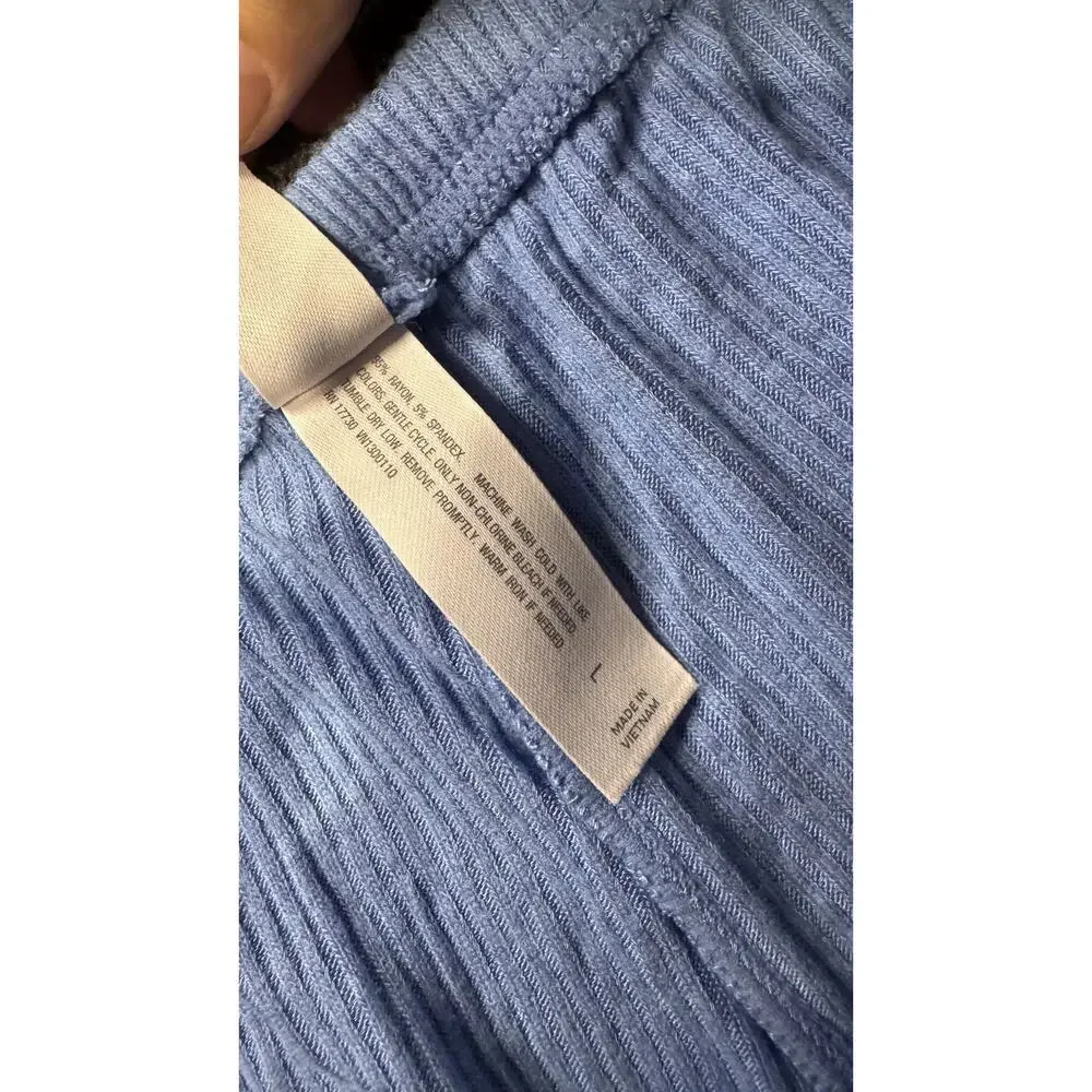 Auden Sleepwear Cozy Ribbed Shorts Blue ,Women’s Size Large New - Picture 7 of 8
